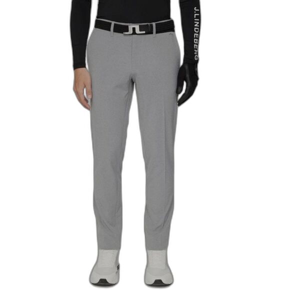 J. Lindeberg Gray Performance Flat Front Slim Fit Tapered Leg Golf Pants 36 X 32 - Picture 1 of 14